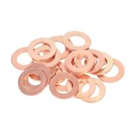 100 Uds. Arandela de junta sólida sellado, tapón sumidero cobre, aceite for barco, herramienta juntas tóricas plano M5M6M8M10M12M14