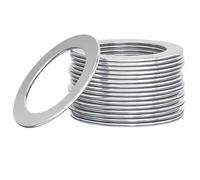 100 Uds. Arandela de oblea plana delgada acero inoxidable 304 que ajusta la junta cuña precisión ultrafina Para Tornillos(M6x9x0.1(100pcs))