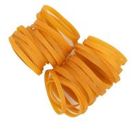 100 Uds. Bandas de goma elásticas amarillas 20-75x3-10mm for el hogar, escuela, oficina, Industrial(43x5mm)