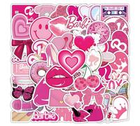 100 Uds Barbi Pegatinas, Rosa Babie Stickers, Pegatinas de Princesa, Pegatins de Dibujos Animados, Pegatina Kawaii, para Maleta Monopatín Ordenador Portátil Botellas de Agua Coche