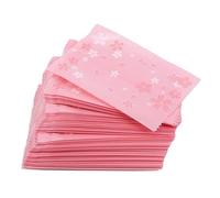 100 Uds. Bolsa de flor de cerezo recién exfoliante máquina de base selladora de yema de huevo bolsa de embalaje de copo de nieve crujiente bolsas de galletas DIY-rosa 5,5x8,5 cm