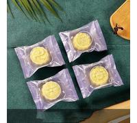 100 Uds. Bolsas de embalaje para pasteles Mooncake, galletas caseras hechas a mano, yema de huevo, bolsa para galletas crujientes, Festival del Medio Otoño-púrpura, para 80g (10x13,5 cm)