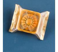 100 Uds. Bolsas de embalaje para pasteles Mooncake, galletas caseras hechas a mano, yema de huevo, bolsa para galletas crujientes, Festival del Medio Otoño, bolsas doradas, para 80g (10x13,5 cm)