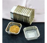 100 Uds. Bolsas de embalaje para pasteles Mooncake, galletas caseras hechas a mano, yema de huevo, bolsa de galletas crujientes, bandeja de champán para el Festival del Medio Otoño, para 80g (10x13,5