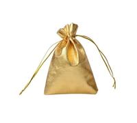 100 Uds. Bolsas de regalo con cordón de 5x7, 7x9, 9x12cm, 11x16cm, bolsas de Organza de papel metálico, regalos de recuerdo de fiesta de boda y Navidad, bolsas de dulces