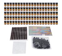 100 Uds Botellas de Aceite Esencial 3ml Tamaño Mini Impermeable Duradero Inodoro Evitar Fugas Transparente 3ml Botellas Cuentagotas