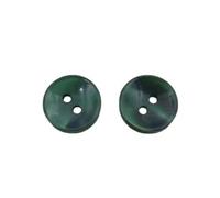 100 Uds.Botón de poliéster, cuenco de perlas, accesorios de botón de costura, botón de camisa de resina para bricolaje, Verde oscuro, 9mm