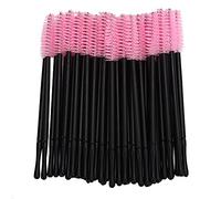 100 Uds. Cepillo Desechable para Pestañas, Varitas para Rímel, Aplicador, Juego de Brochas de Maquillaje (Rosa)