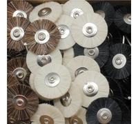 100 Uds. Cepillos de rueda de pulido de joyería Multicolor 25mm de diámetro 2,35mm de diámetro del vástago(Mix)