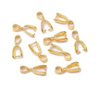 100 Uds. Clip colgante, cierre de semillas melón, hebilla, conector, abalorio cobre, cuentas fianza for accesorios joyería, componente DIY para Hacer Joyas(Gold,No.5-6mmx6mm)