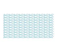 100 Uds Clips de papel con forma de Animal lindos Clips marcapáginas de Metal antideslizantes para hacer tarjetas de álbum de recortes decoración de oficina y escuela (Azul)