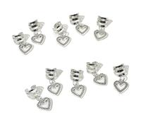 100 Uds colgante en forma de corazón cuentas trenzadas for el cabello Dreadlock-accesorios joyería Loc for trenzas Para Trenzas(Color 1)