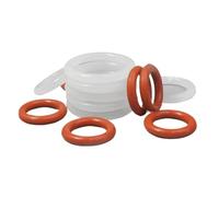 100 Uds CS 1,2mm, junta tórica de silicona de grado alimenticio resistente al calor, junta tórica de sello de goma blanca/roja VMQ, espesor 1,2mm OD 5-22mm(WHITE,OD 19mm)