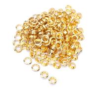 100 Uds. De Latón De 6mm, Ojal De Doble Cara, Remache Hueco, Colección Artesanal, Accesorios De Ropa para Bolsa, Cinturón y Zapato (GOLD)
