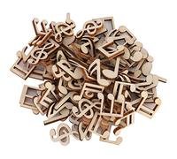 100 Uds. Decoración de Mezcla de Notas Musicales de Madera, Accesorios Decorativos de 2cm Soporte de Notas Musicales Adecuado para Varias Celebraciones