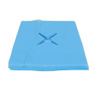 100 Uds. Funda para Reposacabezas, Buena Absorción de Agua, Funda Transpirable Desechable para Reposacabezas para Sillas de Masaje, Funda para Reposacabezas de Masaje de Salón de Spa(Azul)