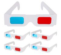 100 uds. gafas 3d de cartón universales para películas anáglifas
