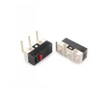 100 Uds interruptor de límite Micro interruptor de botón 1A 125V AC interruptor de ratón 3 pines mango largo palanca con rodillo brazo SPDT 12 * 6 * 6mm(Without handle right)