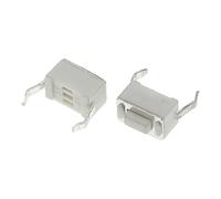 100 Uds Interruptor táctil DC12V 50mA 3X6X4,3 MM Dip 2 Pines Conectores botón pulsador 3 * 6 * 4,3mm interruptores táctiles Blanco