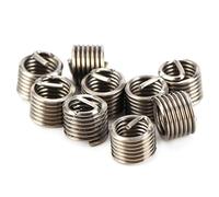 100 Uds. Kit de Inserción de Reparación de Roscas de Acero Inoxidable M5 X 0,8 X 1.5D, Insertos de Rosca de Alambre, Funda de Acero, Kit de Manguito de Reparación de Tornillo Tipo Helicoil