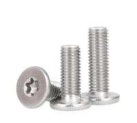 100 uds/lote Tornillos de acero inoxidable 304 CM de seis lóbulos, cabeza plana tipo wafer, ultrafinos, súper bajos, M1.6 M2.5 M3 M4 M5 M6 M8(12mm x100pcs,M2.5)