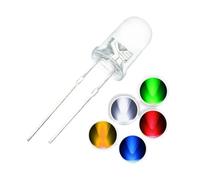 100 Uds. Luces LED de 5mm Kit diodos bloqueo for exteriores fabricante pulseras 5 Mm surtido bombillas puente emisoras verdes y rojas(5 color each 20pcs)