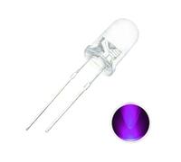 100 Uds. Luces LED de 5mm Kit diodos bloqueo for exteriores fabricante pulseras 5 Mm surtido bombillas puente emisoras verdes y rojas(100pcs Purple)
