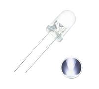 100 Uds. Luces LED de 5mm Kit diodos bloqueo for exteriores fabricante pulseras 5 Mm surtido bombillas puente emisoras verdes y rojas(100pcs White)