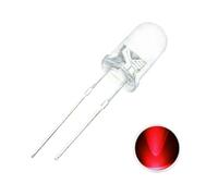 100 Uds. Luces LED de 5mm Kit diodos bloqueo for exteriores fabricante pulseras 5 Mm surtido bombillas puente emisoras verdes y rojas(100pcs Red)