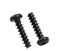 100 Uds M1 .2 .4 .7 M2 .3 .6 M3 .5 M4 M5 Tornillo Autorroscante De Cabeza Plana Empotrada Acero Al Carbono Negro(12mm x100pcs,M2)