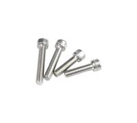 100 Uds M1.4 M1.6 M2 M2.5 M3 M4 tornillo de cabeza hexagonal tornillo Allen tornillos métricos DIN912 304 acero inoxidable A2(38mm,M2.5)