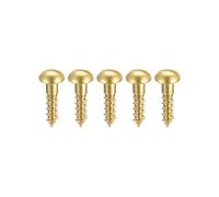 100 Uds M1.6 M2 M2.5 M3 M3.5 M5 tornillos for madera cabeza redonda ranurada tornillos autorroscantes de latón(M3x16mm)