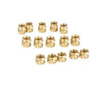 100 Uds M1M1.2M1.4M1.6M1.7 Insertos De Tuerca Inserción Latón Insertable for Teclado Teléfono Impresora 3d