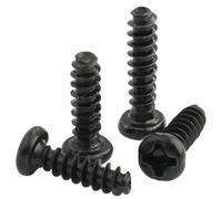 100 Uds M2-M5 tornillo autorroscante de cabeza plana empotrada en cruz de acero al carbono negro(18mm,M4 x100pcs)