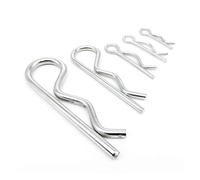 100 Uds M3-M7 acero tipo R pasador de chaveta forma onda Clip dividido abrazadera pelo Tractor Pin for coche Para Mecánica(3x60mm)