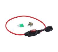 100 Uds. Mini portafusibles en línea impermeables for coche + 1 Uds. Insertos de fusible(10A and Fuse Holder)