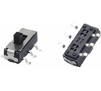 100 Uds MSS22D18 Mini miniatura SMD SMT interruptor deslizante 2P2T 6 pines mango alto 2mm for interruptor de DVD