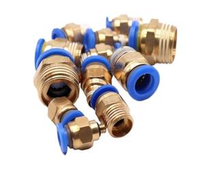 100 Uds neumático recto a través de PC4-M5 PC4-01 PC6-01 PC6-02 Conector de accesorios neumáticos PC8-01 PC8-02 PC4-m5 PC10-02(PC6-03)