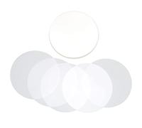 100 Uds. Película de Insignia Material de PVC Protección Diseño Transparente para Hacer Insignias Cubiertas de Película Patrón de Insignia Película de Protección DIY (25MM)