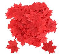 100 Uds. Por Bolsa Hojas De Arce Artificiales Hojas De Otoño Falsas Para Acción De Gracias Otoño Fiesta Temática De Boda Temporada De Cosecha De Otoño(Rojo)