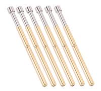 100 Uds Prueba de Resorte Pogo Pin Cabeza Cóncava Tipo Sonda de Prueba de Resorte Material de Latón 2,02mm/0,1 Pulgadas Diámetro del Tubo 33,35mm/1,3 Pulgadas Pines de Prueba PCB
