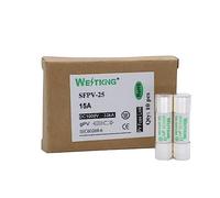 100 Uds PV fusible Solar 1000V DC 10 * 38mm 1A 3A 5A 10A 15A 20A 25A 30A for protección del sistema de energía fotovoltaica fusión plata pura(10a)