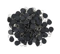 100 Uds RFID Key Fob 125KHz Inducción Sensible Llave de Proximidad Impermeable para Bloqueo de Cerrojo Inteligente Control de Acceso Comunitario de Estacionamiento (Negro)