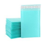 100 Uds. Sobres acolchados autosellados de burbujas poliéster rosa, bolsas for libros, revistas, sobres forrados con autosellado para Cosméticos(Blue,13 * 18cm)