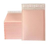 100 Uds. Sobres acolchados autosellados de burbujas polietileno for correo, bolsas sobres embalaje envío para Cosméticos(Light Pink,15 * 20cm)