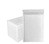 100 Uds sobres acolchados de burbujas bolsas envío autoselladas for embalaje y suministros comerciales para Cosméticos(Red,20 * 25cm)
