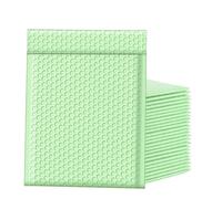 100 Uds sobres acolchados de burbujas bolsas envío autoselladas for embalaje y suministros comerciales para Cosméticos(Light green,18 * 23cm)