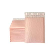 100 Uds sobres acolchados de burbujas bolsas envío autoselladas for embalaje y suministros comerciales para Cosméticos(Light pink,20 * 25cm)