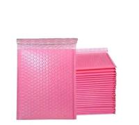 100 Uds. Sobres de correo acolchados con burbujas, paquetes envío, bolsa embalaje sobres, autosellados para Cosméticos(Pink,13 * 18cm)