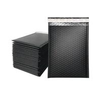 100 Uds. Suministros de embalaje bolsa de embalaje de sobre bolsas de envío paquete pequeño de correo-negro-11 * 15cm